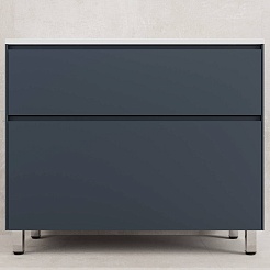 Style Line Тумба с раковиной Лима 100 Plus эмаль графит матовая – фотография-1